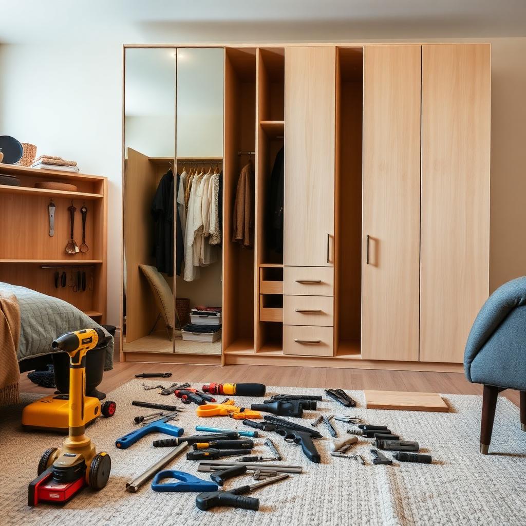 5 cuidados antes de montar um guarda-roupa grande